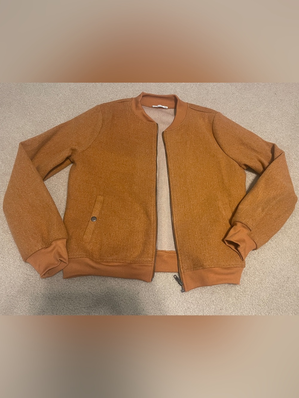 Staccato Men's Rust-Brown Bomber Jacket